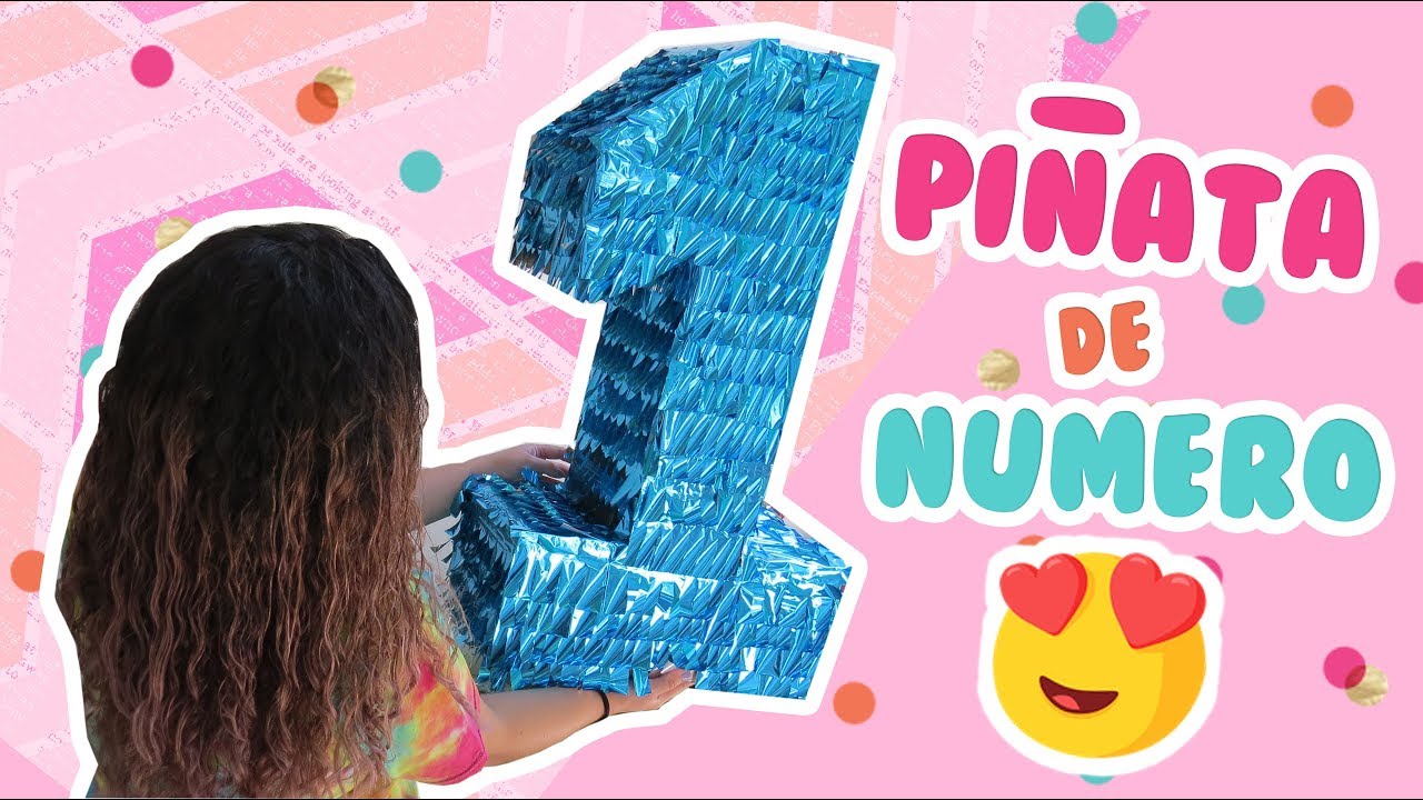 PIÑATA EN FORMA DE NUMERO !!✨💜 😍