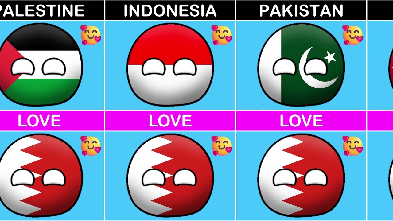 🇧🇭 Countries That Love or Hate Bahrain | Countryballs Animation 🌍