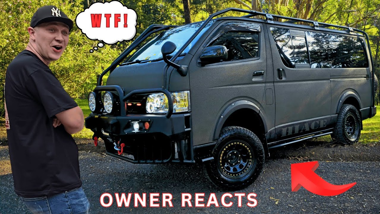 Crazy Hiace 4x4 Transformation Complete. Owner's Reaction