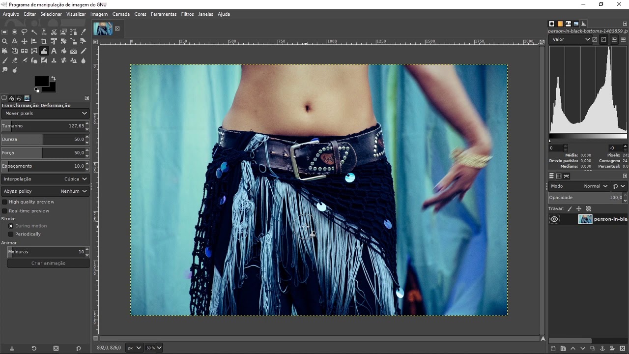 CURSO DE GIMP #14 COMO EMAGRECER BARRIGA, BRAÇO, PERNA, ROSTO