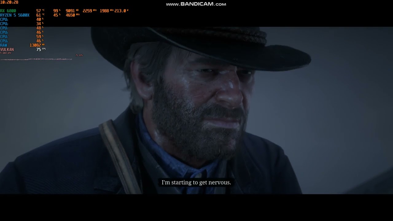 Red Dead Redemption 2 R5 5600X RX6800 ultra settings pt 2