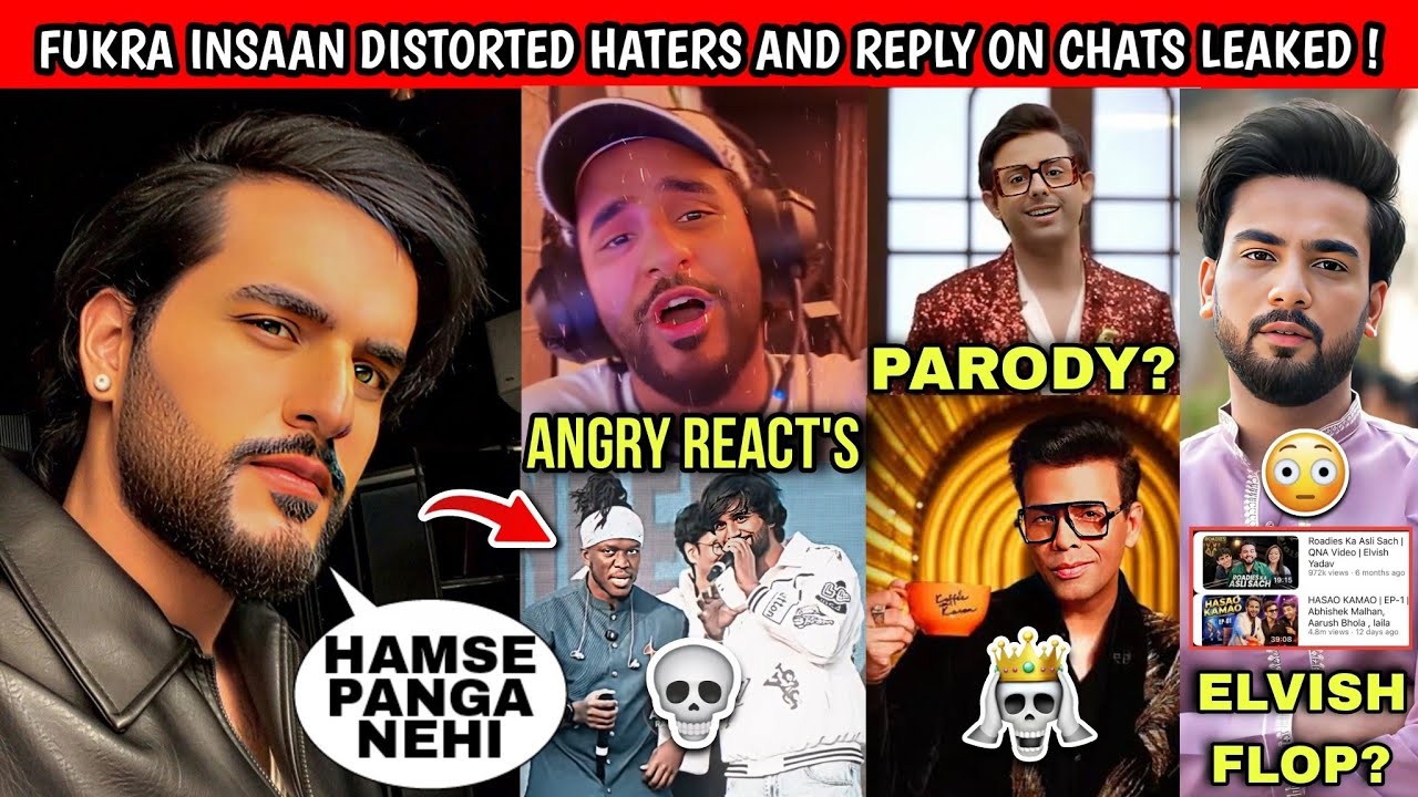 OMG!🤯 Fukra Insaan Angry Reply To Hater's And His Fake Chats Leaked | Carryminati | Elvish Yadav !