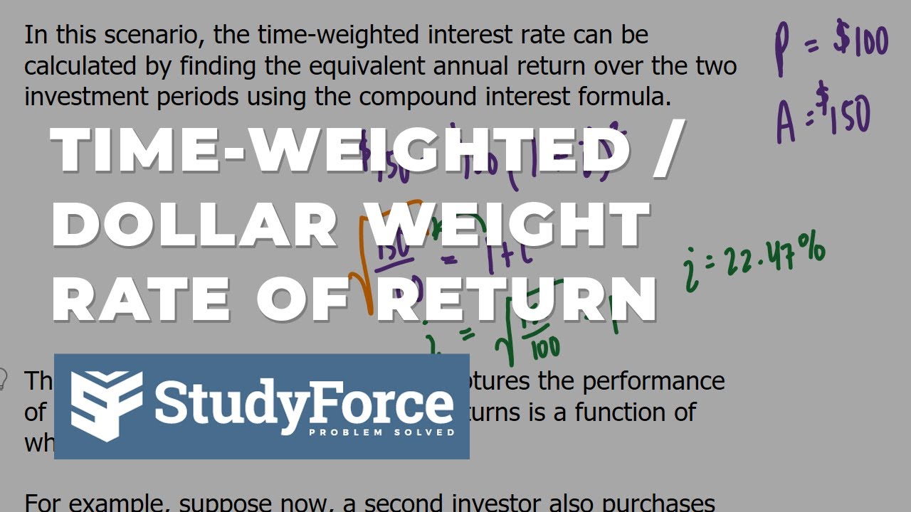 Dollar-weighted and Time-weighted Rate of Return #stocks