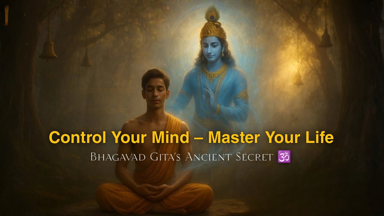 🌿 The Ancient Indian Secret of Self-Control | Shree Krishna’s Gita Wisdom for Inner Peace