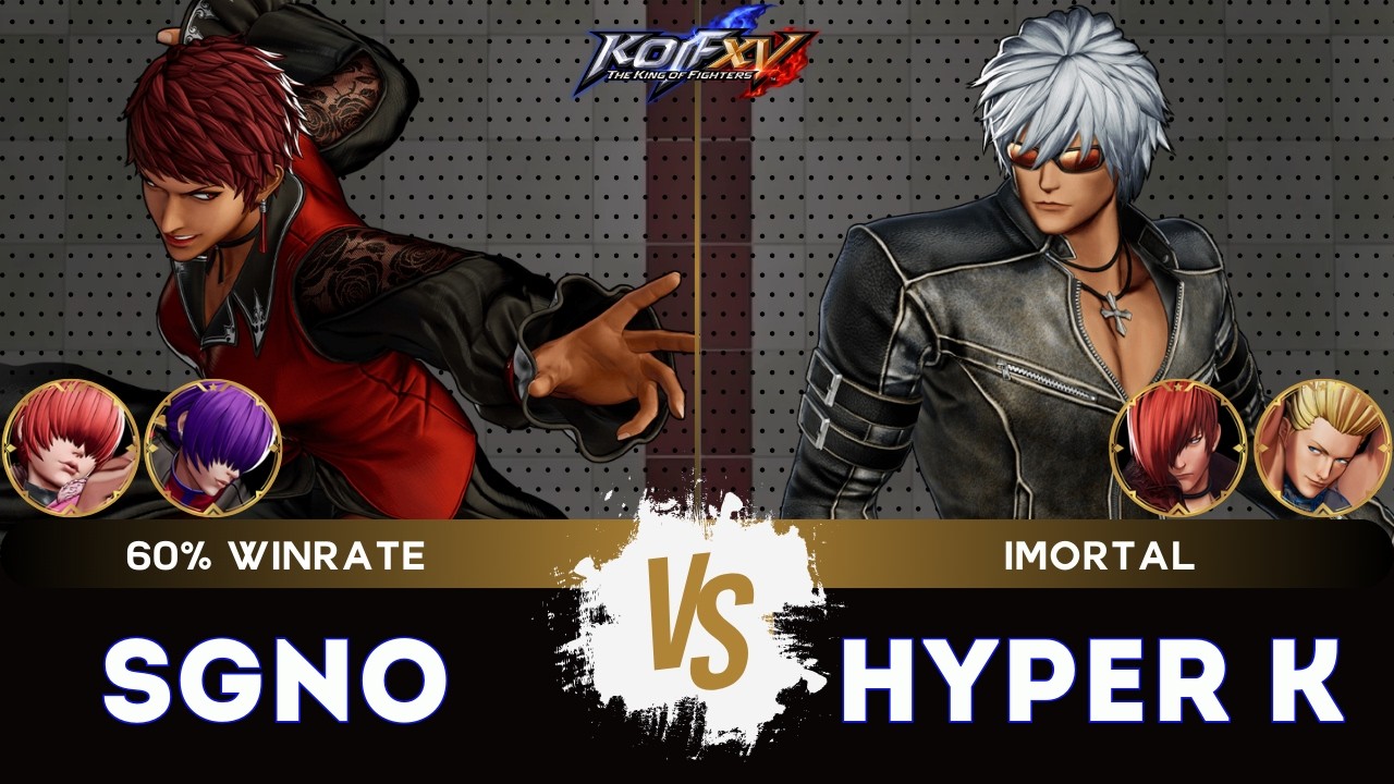 KOF XV ▰ SGNO (O.Shermie/Shermie/Vice) 🆚 HYPER K (Iori/Benimaru/K') 🎞️Replay Match - 2/26