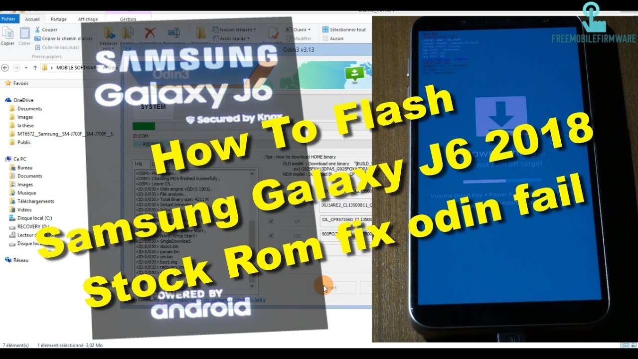 Flash Samsung Galaxy J6 2018 Stock Rom fix odin fail j600f j600g j600fn j600n j600gf j600gt