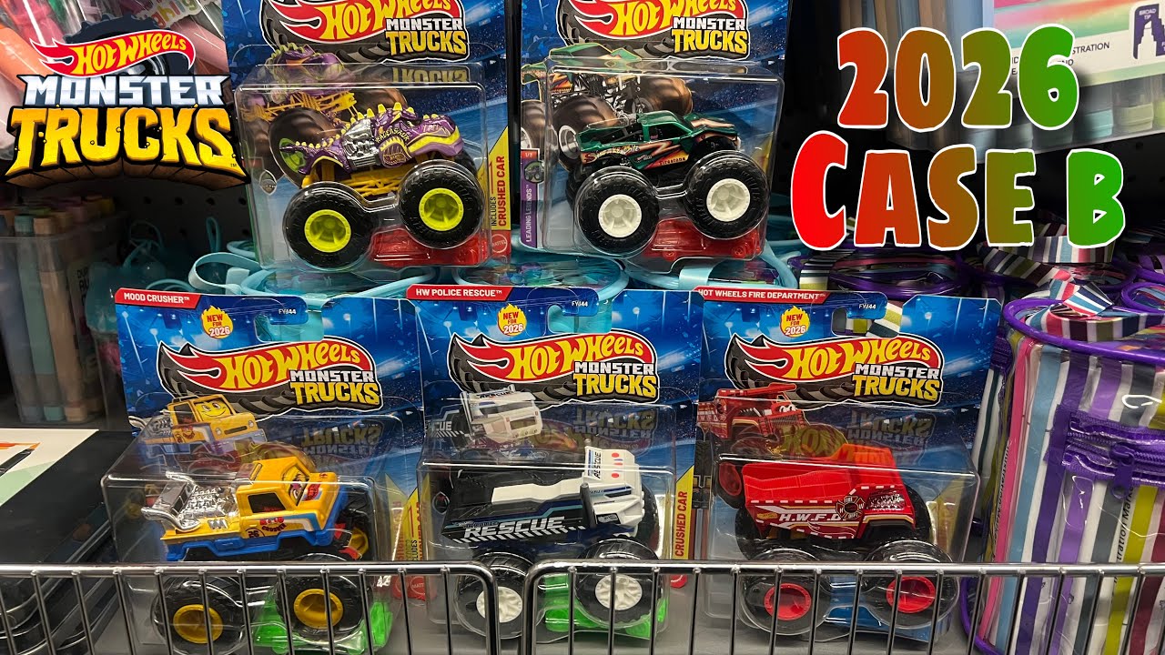 НОВИНКА! Набор Hot Wheels Monster Trucks CASE B НАЙДЕН в магазине 5 Below! Полный обзор и информа...