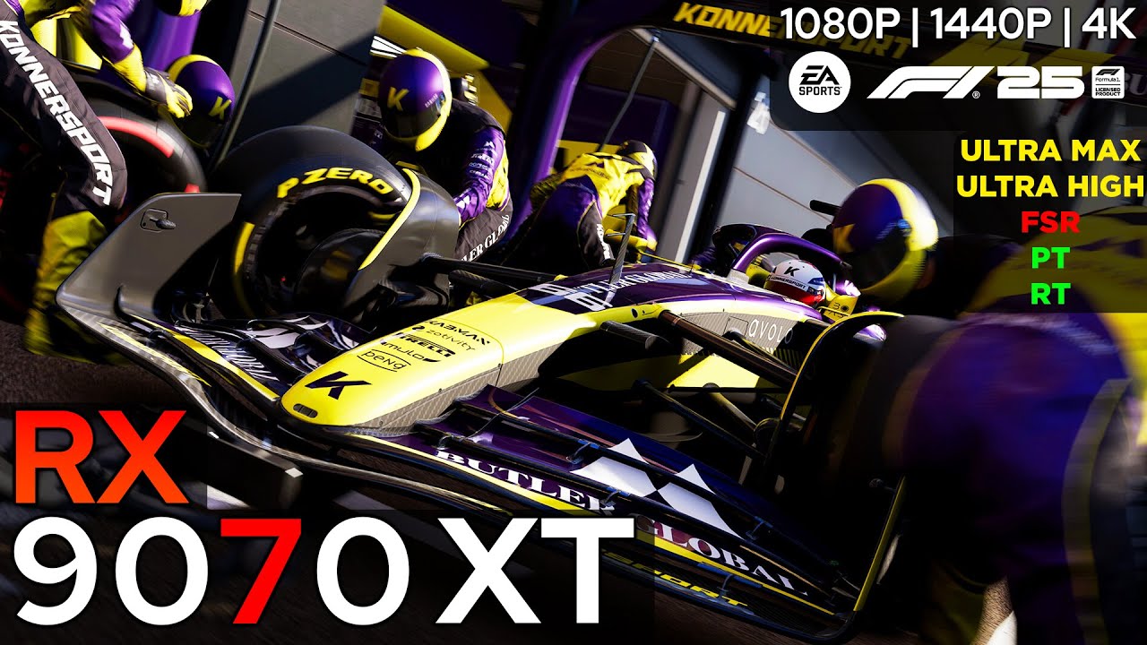 F1 25 - RX 9070 XT (1080p/1440p/4K)