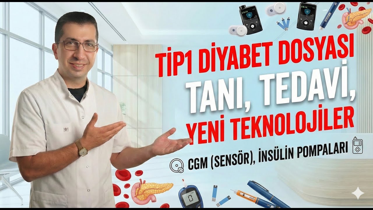 Tip 1 Diyabet nedenleri, tanı, tedavisi. GCM sensörler ve insülin pompaları