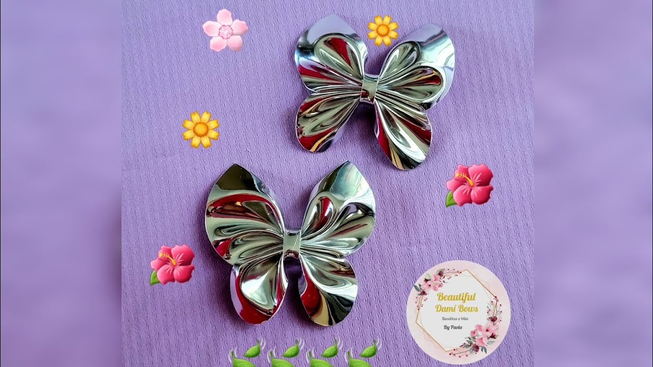 Mariposas de vinil para decorar tus Moños o montarlos en pinzas