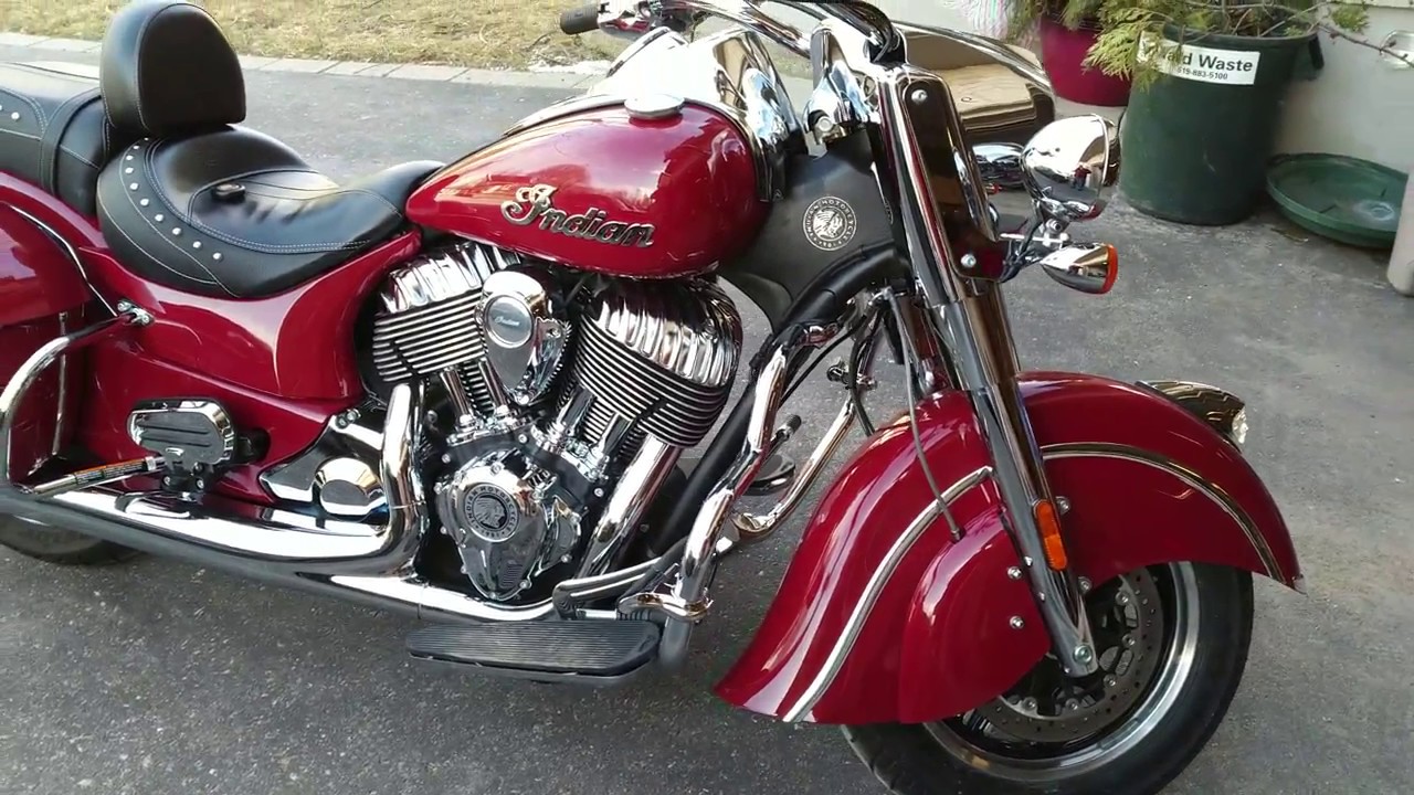 Indian Motorcycle - Springfield model with slip on Rinehart exhaust