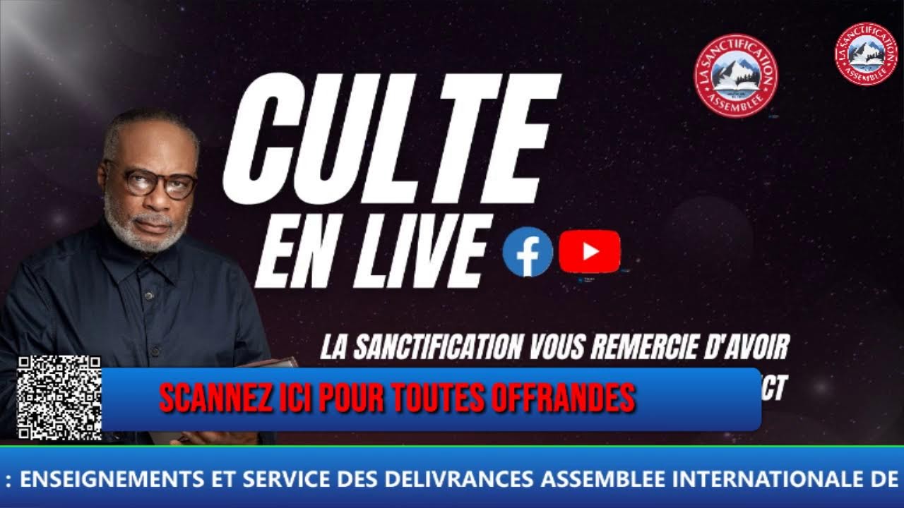 CULTE DE CELEBRATION ET D'ADORATION DIMANCHE 15/03/2026