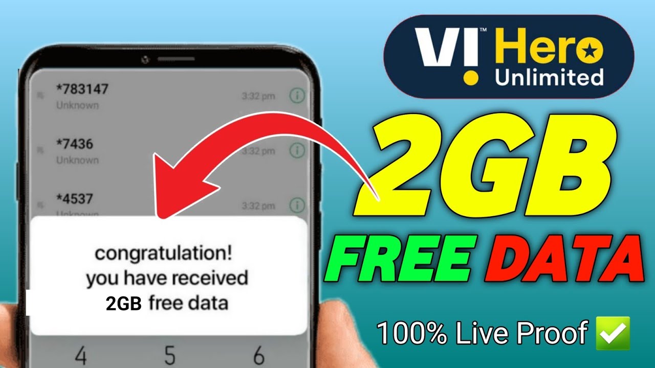 Vi  2GB Data Code 2025 || How To Get Free Data On Vi || Vi Free Data 5G