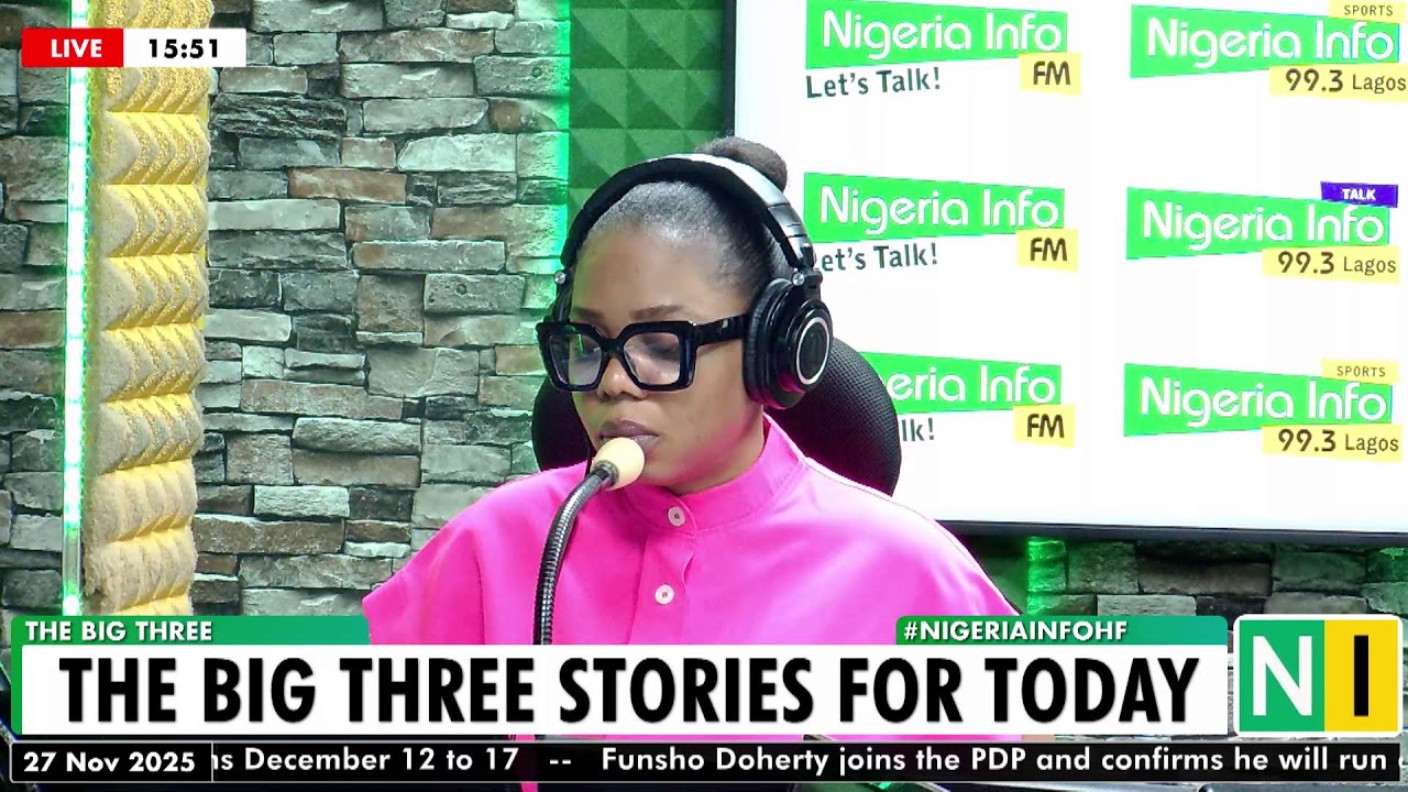 The Big Three Stories for Today, Tuesday, 27/11/2025