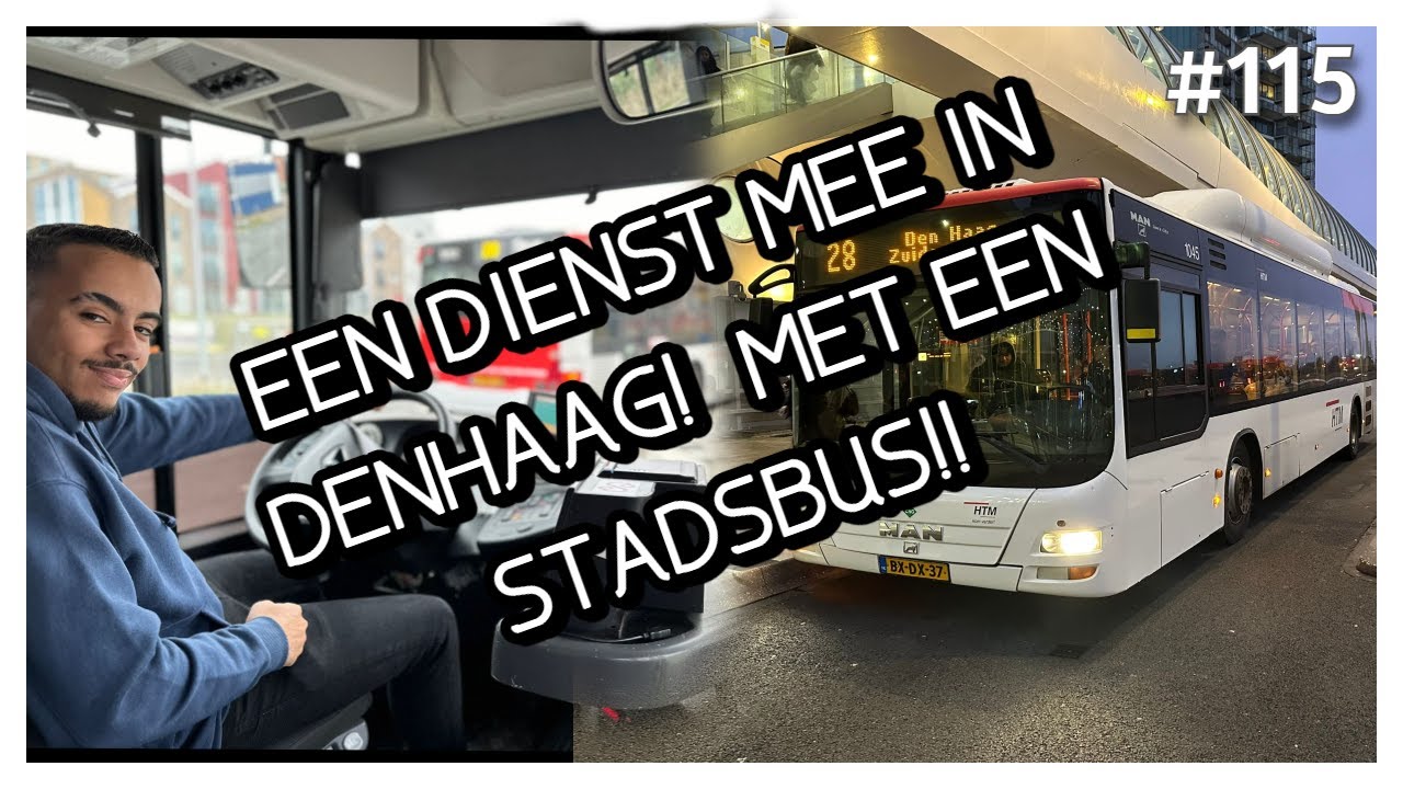 EEN DIENST MEE IN DENHAAG OP DE STAD!  MET EEN ECHTE STADSBUS!  #115