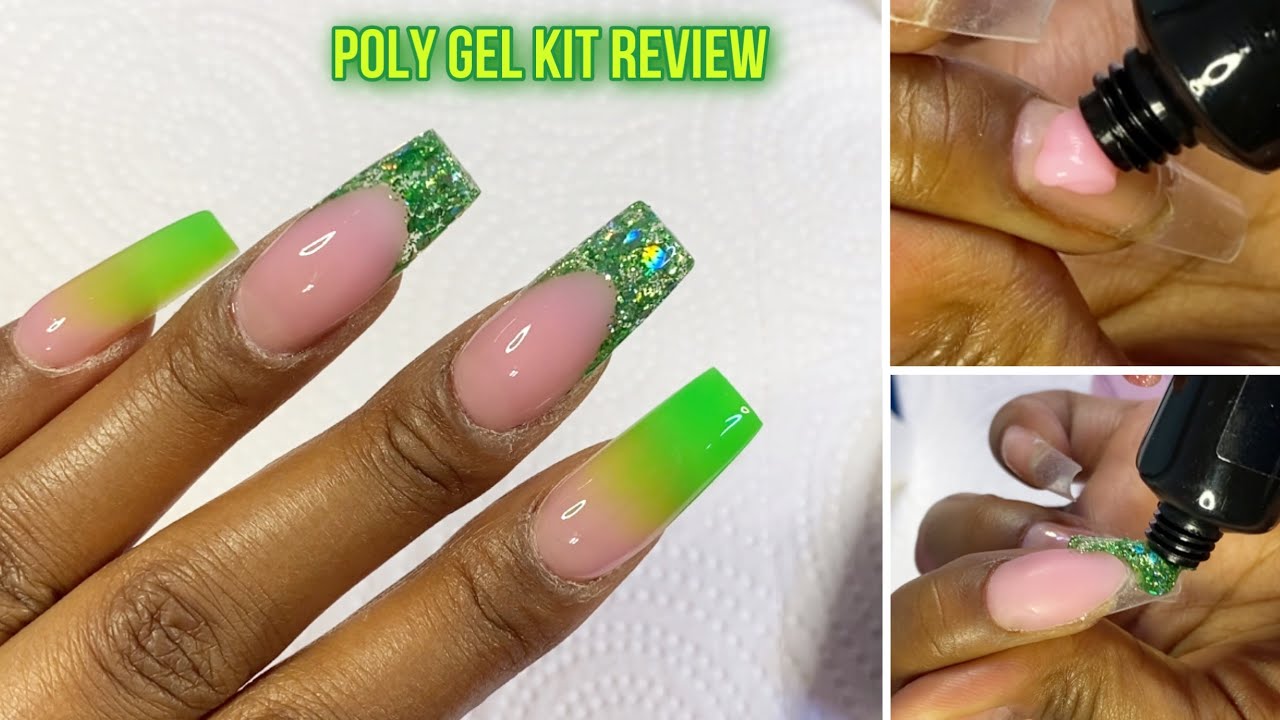 Testing out a Poly nail gel kit |  Honest review | Morovan