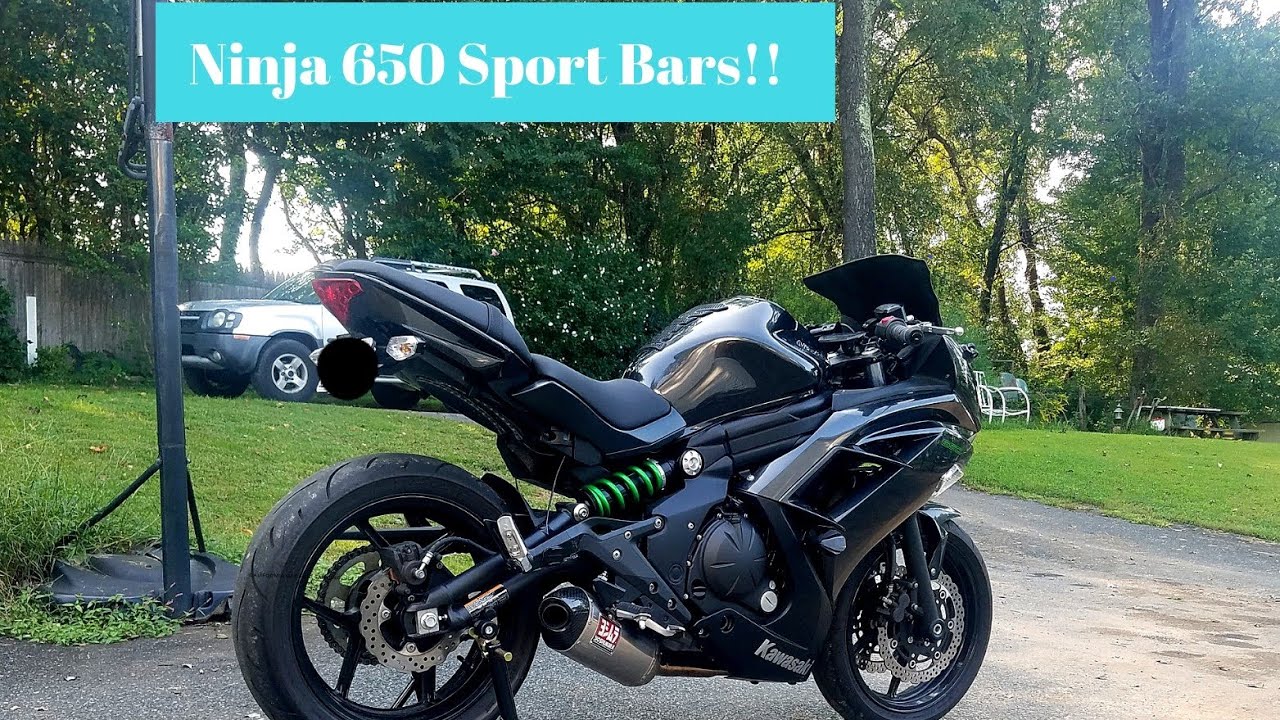 BEST!!! How to: Install Ninja 650 Sport Bars (Flipping Banjo Bolt)