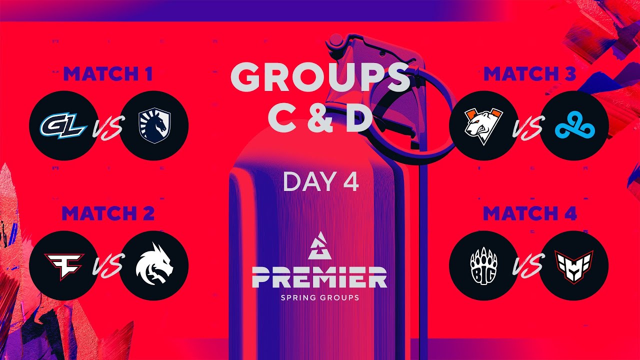 Spring Groups 2024, Day 4: GamerLegion vs Liquid, FaZe vs Spirit, Virtus.pro vs C9, BIG vs Heroic