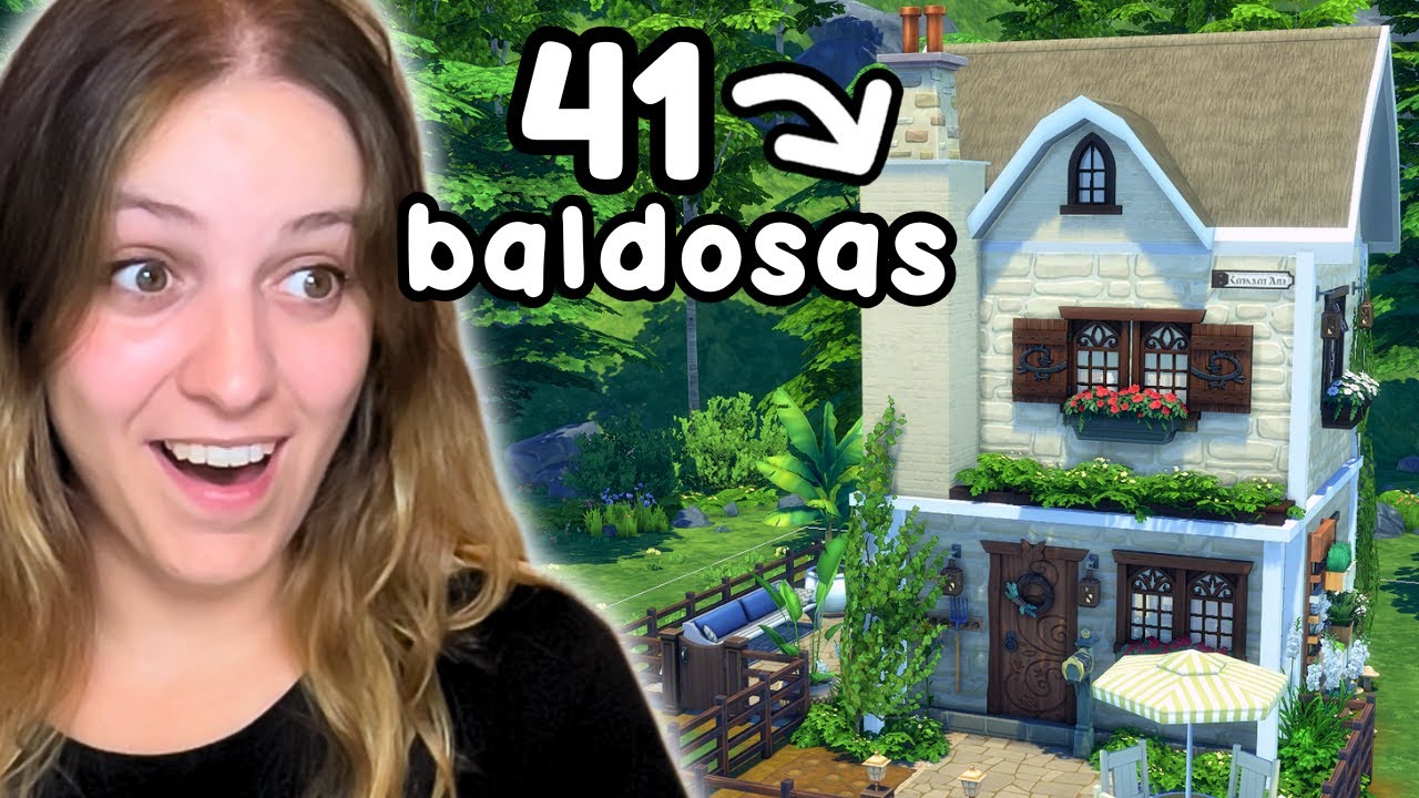 INTENTÉ hacer una MINI CASA en LOS SIMS 4 con un RETO ALEATORIO IMPOSIBLE 😳