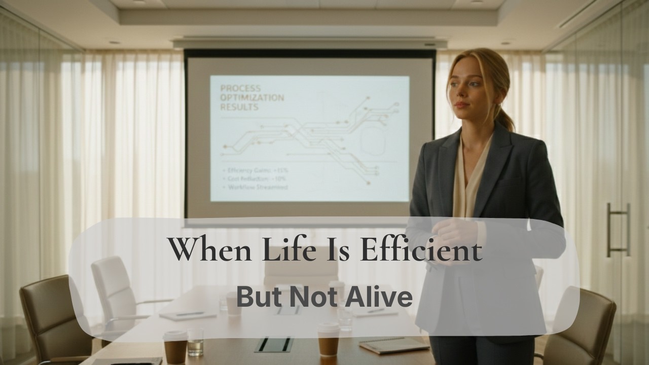 When Life Is Efficient｜But Not Alive
