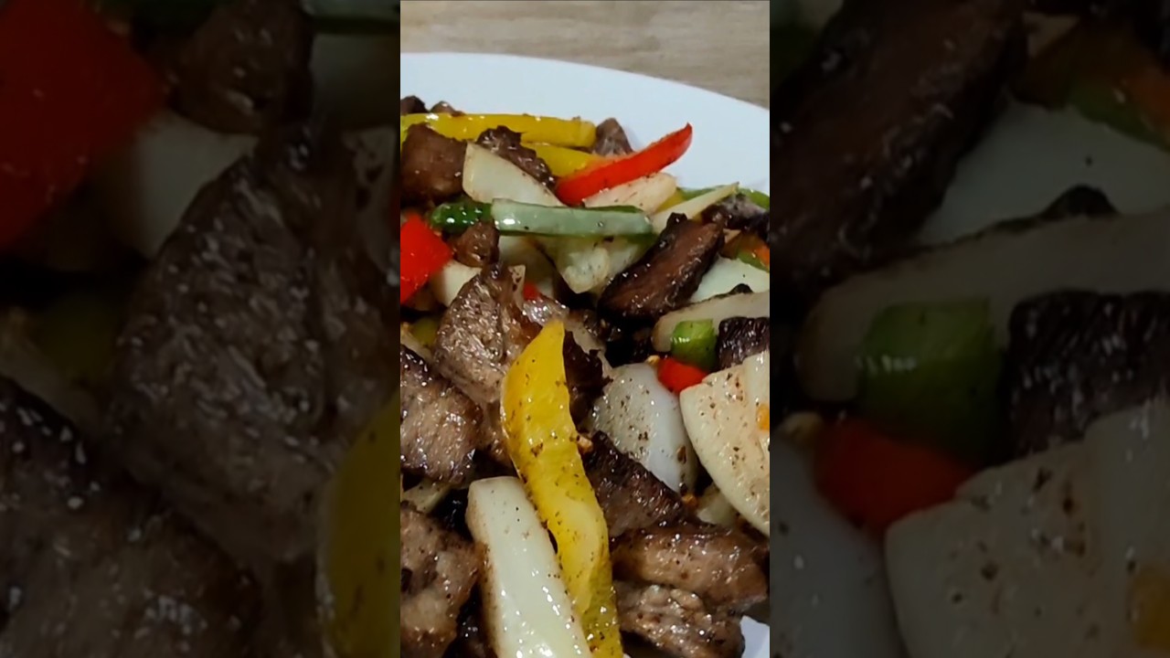 😋 Don't throw away your leftover Beef steak. Try this easy stir fry #viralvideo #fypシ゚ #fyp