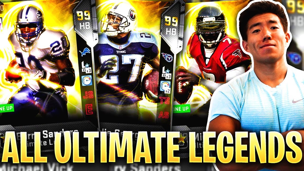ALL ULTIMATE LEGEND TEAM! Madden 19 Ultimate Team