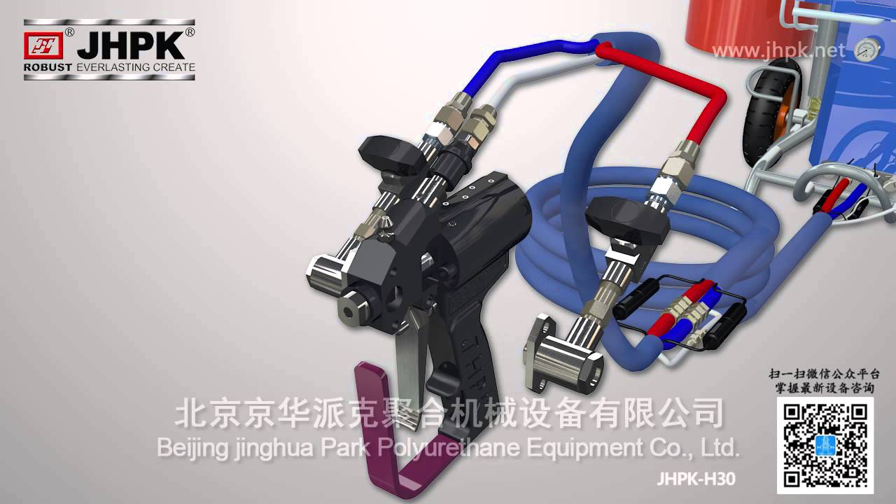 how to install our JHPK-H30 polyurethane spray and injection foam equipment ?