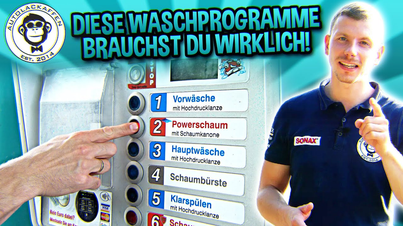 Klarsp&uuml;len oder Glanzsp&uuml;len? Waschprogramme von der Sb-Box einfach erkl&auml;rt | AUTOLACKAFFEN