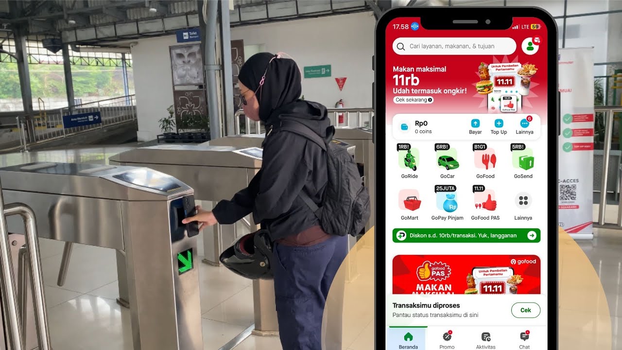 Cara Beli Tiket KRL Solo Jogja Lewat Aplikasi Gojek Gotransit‼️