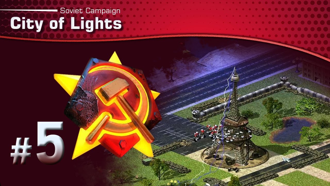 Red Alert 2: Soviet Mission 5 - City of Lights [Long-play & Tips]