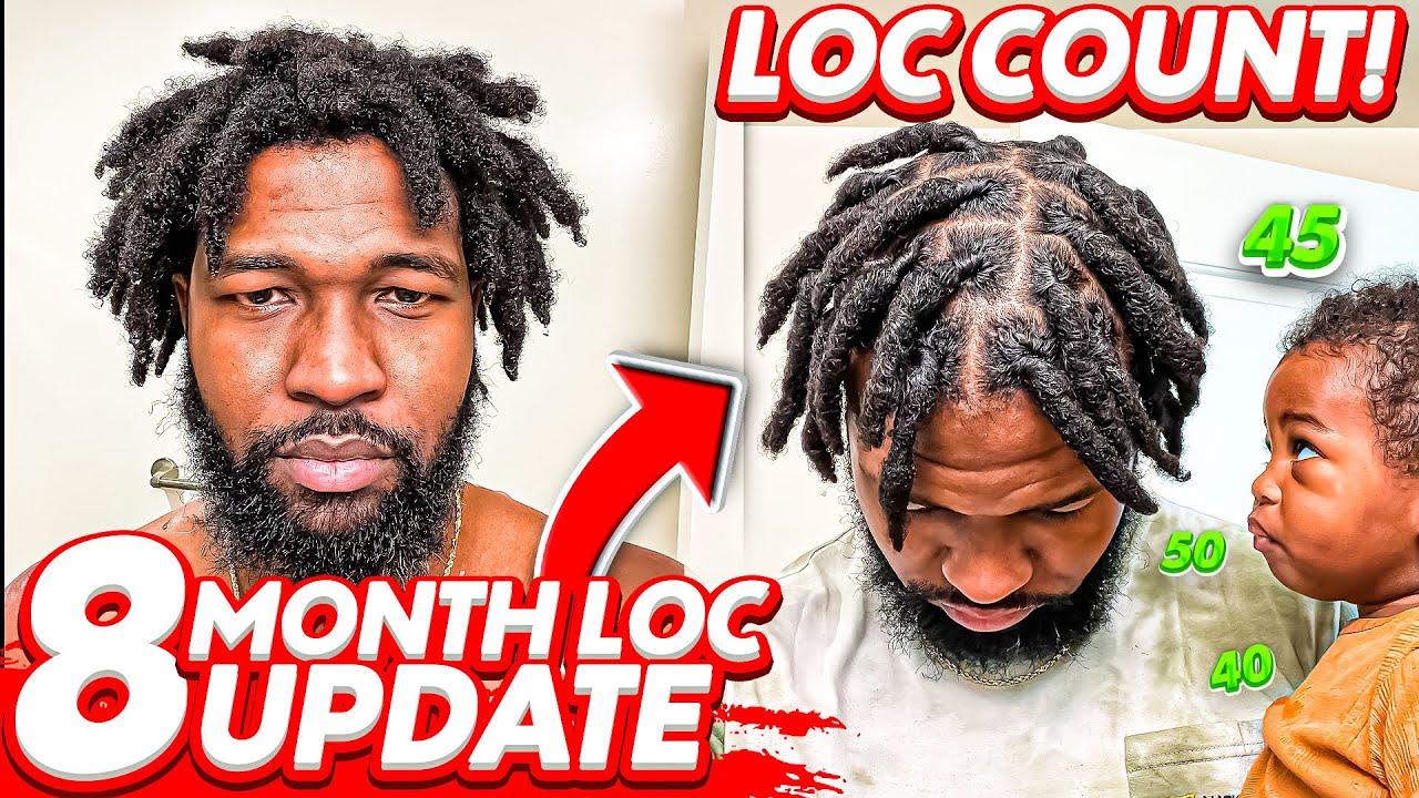 8 Month Loc Update & Loc Count Thick Loc Journey Two Stand Twist Instant Locs