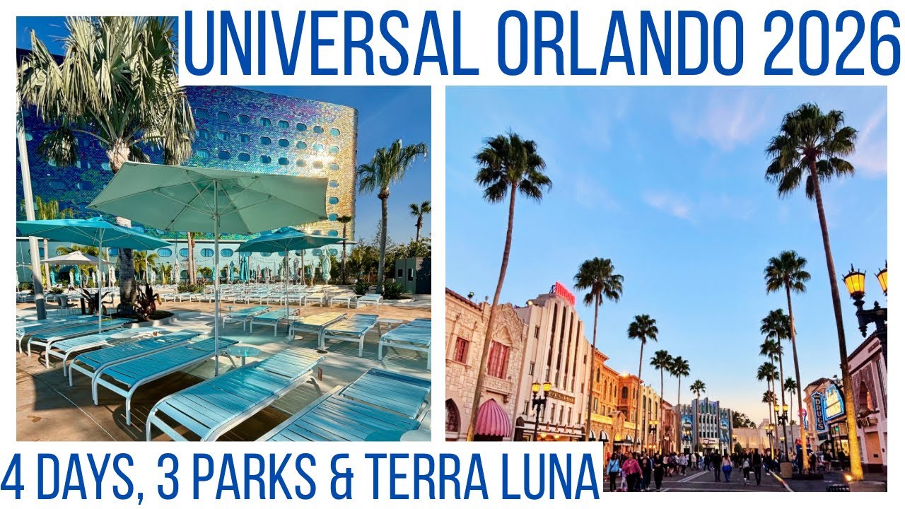 4 Days at Epic Universe, Universal Studios, Islands of Adventure & Terra Luna Resort! 