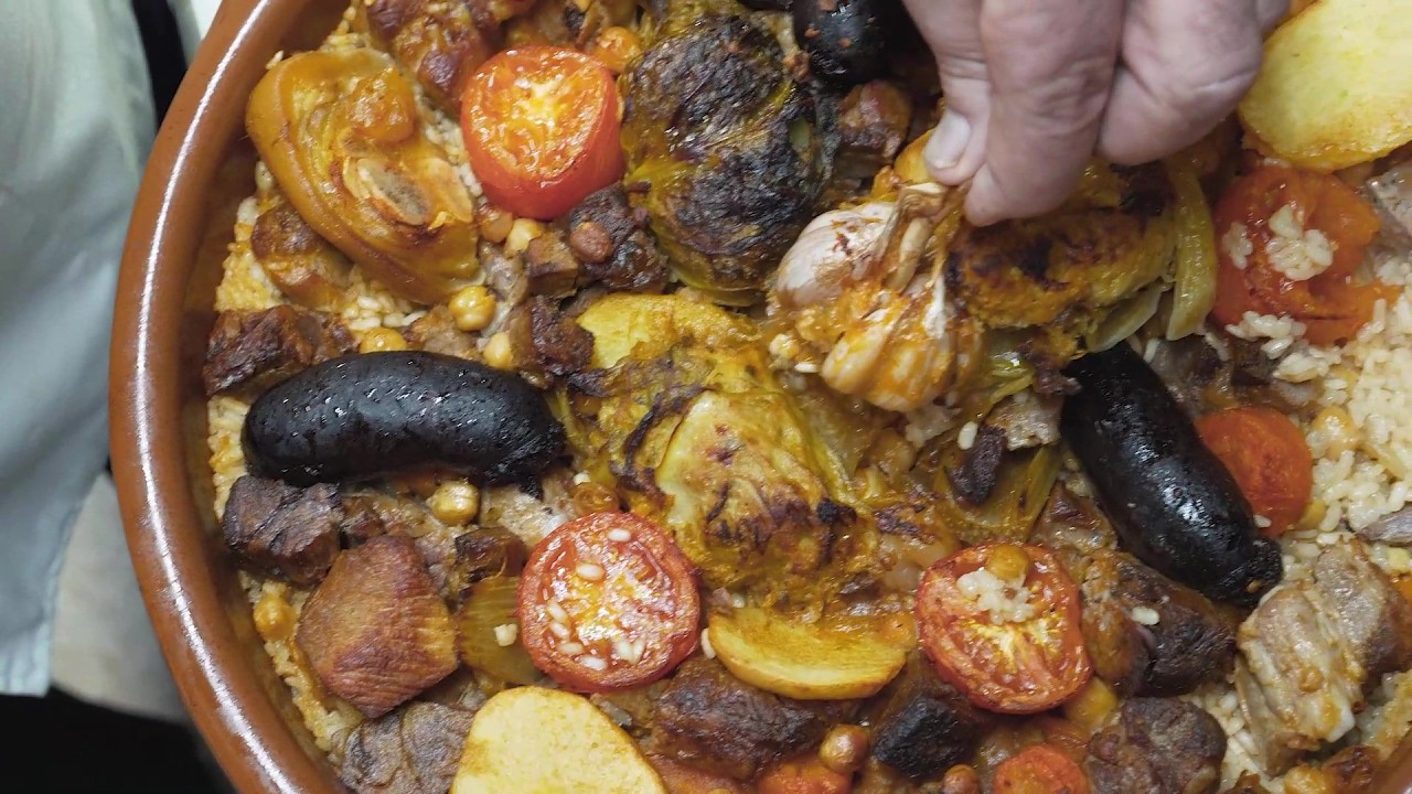 Arroz al horno de puchero. Cocina de siempre.