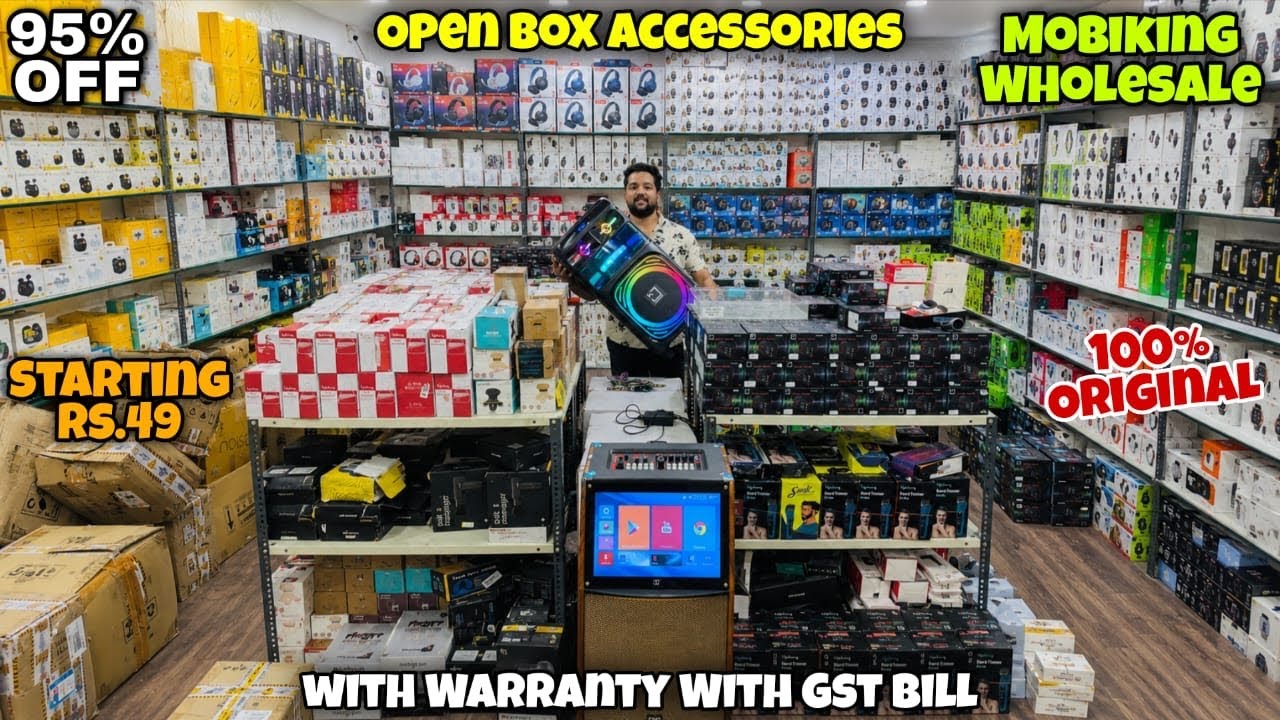 Open Box Accessories| With Warranty With Gst Bill | 90% Off | Open Box Speakers 😱 |Dl84vlogs