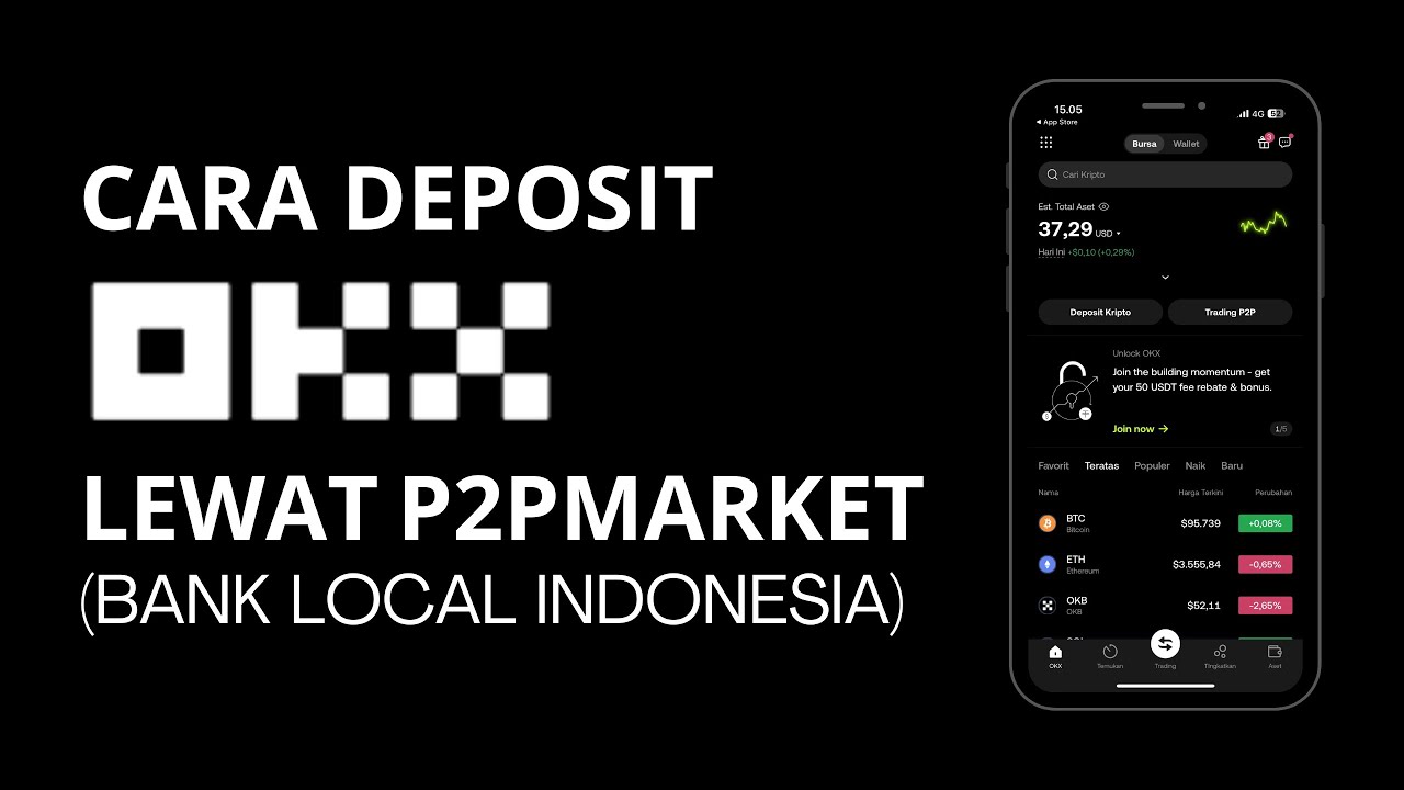 Berhasil ! Cara Deposit OKX Lewat P2P Market Terbaru | Deposit OKX Lewat Bank Lokal