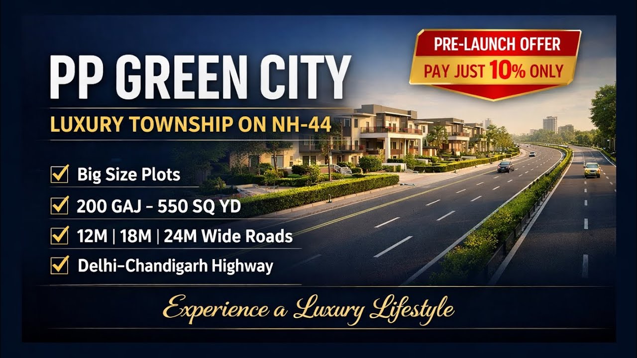 NEW PRE LAUNCH PROJECT IN SONIPAT BANG ON NH44 DELHI CHANDIGARH HIGHWAY 