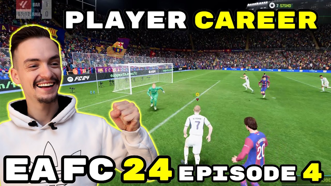 EA FC 24 Player Career Mode Episode 4 - I Scored Against FC Barcelona in EL Classico