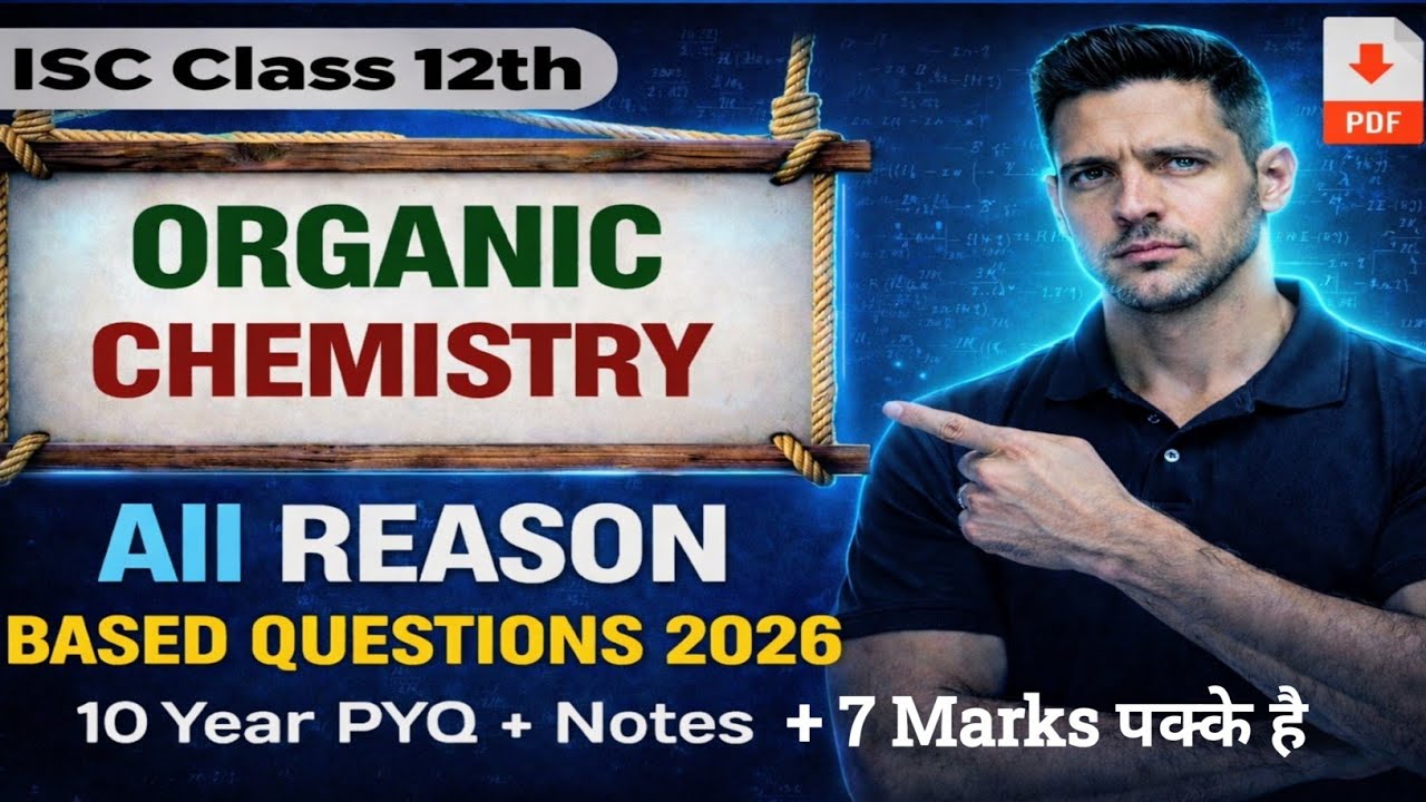 ISC Class 12 Organic Chemistry 2026 | Reason Based Question|Arrange in increasing order|Keto Classes