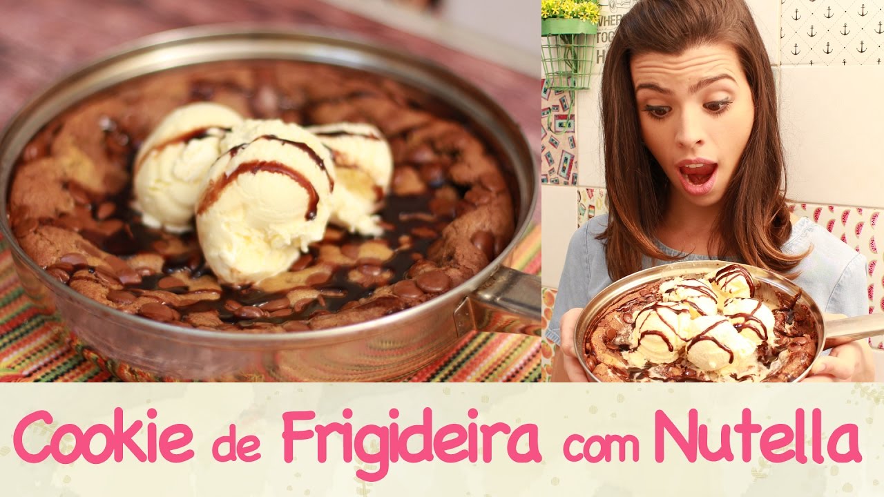 COOKIE de FRIGIDEIRA recheado com NUTELLA | TPM, pra que te quero?