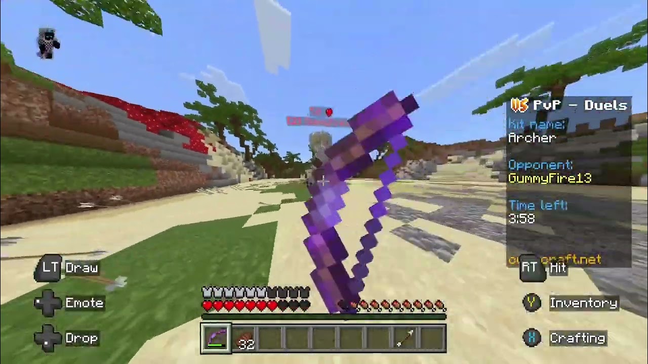1v1 vs gummyfire  #pvp #minecraft