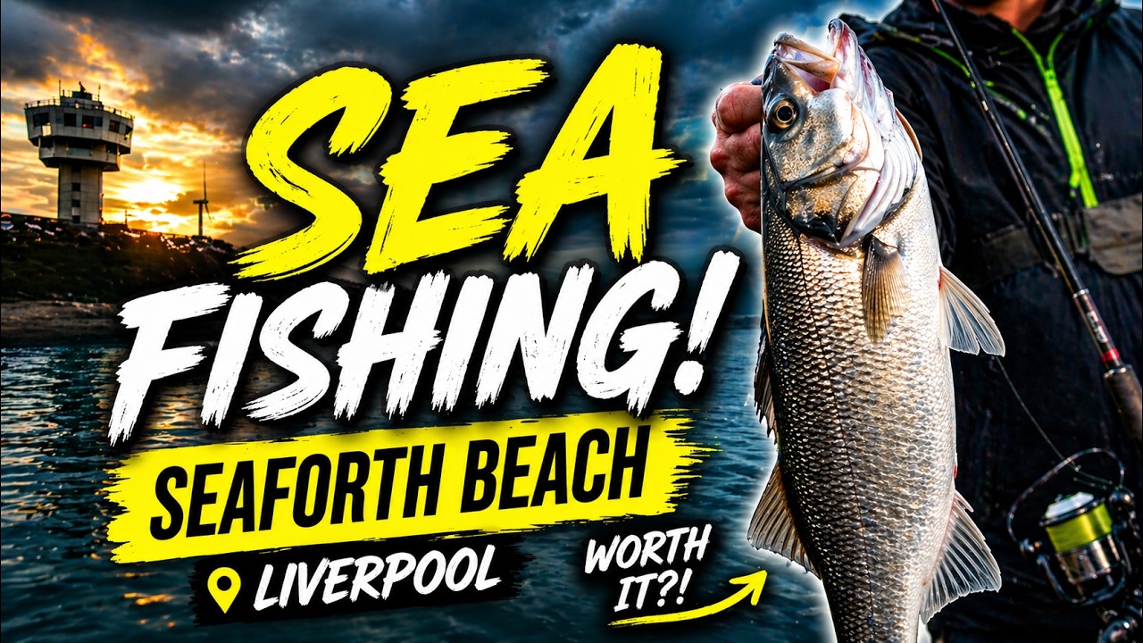 Морская рыбалка на реке Мерси🐟 Сифорт Ливерпуль.