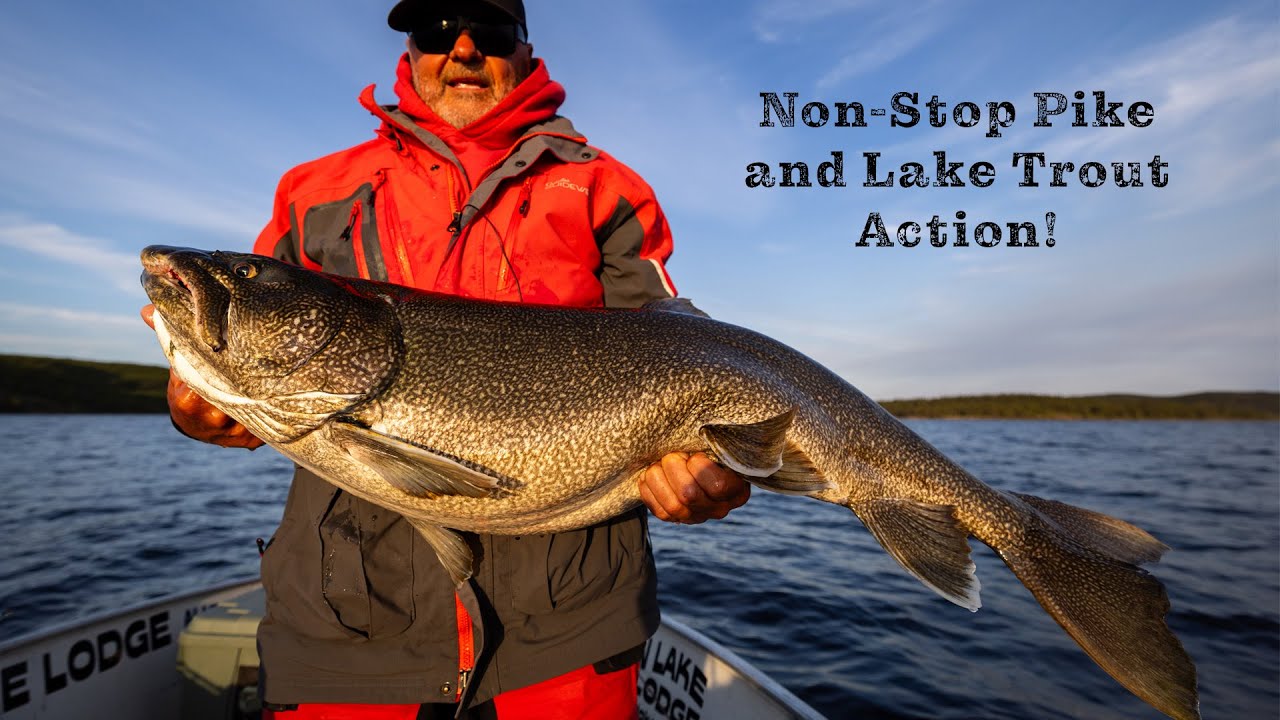 Non-Stop Pike and Lake Trout Action at Tazin Lake Lodge!