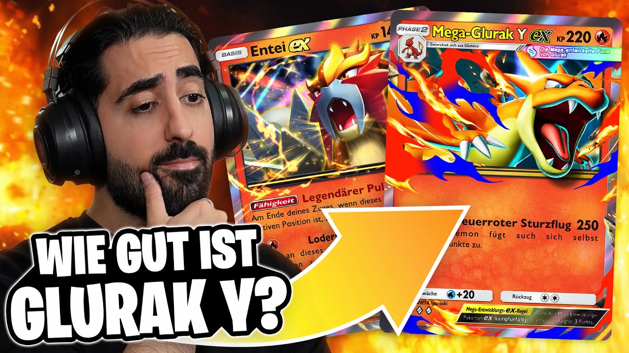 Wie gut ist MEGA Glurak Y mit Entei EX?! (Pokemon TCG Pocket)
