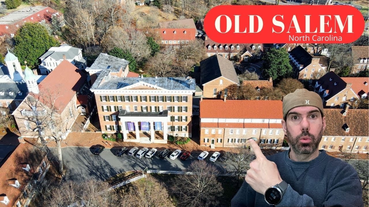 Walk thru historic OLD SALEM, North Carolina