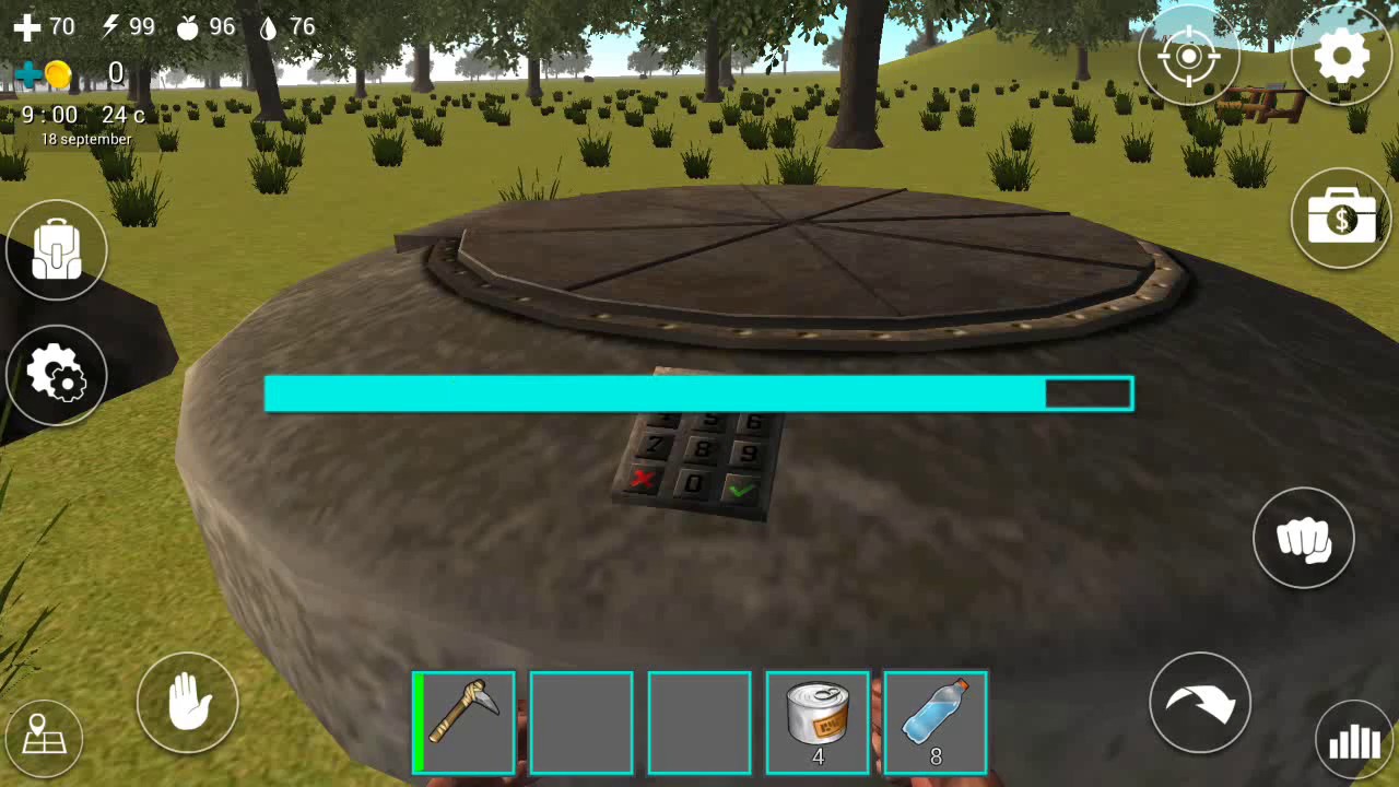 Underground Vault in Ocean Is Home:Survival Island