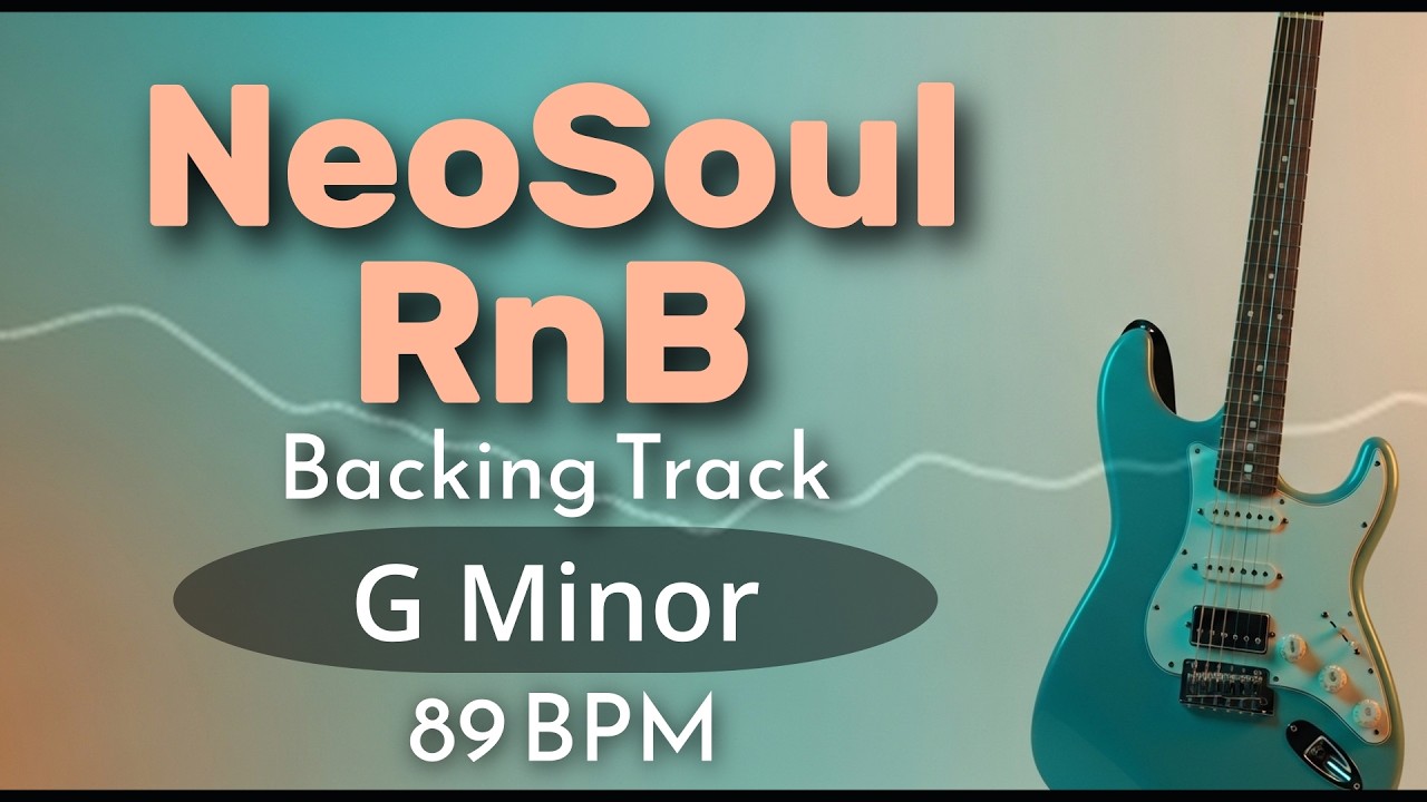 Neo Soul RnB Guitar Backing Track in Gm 89BPM