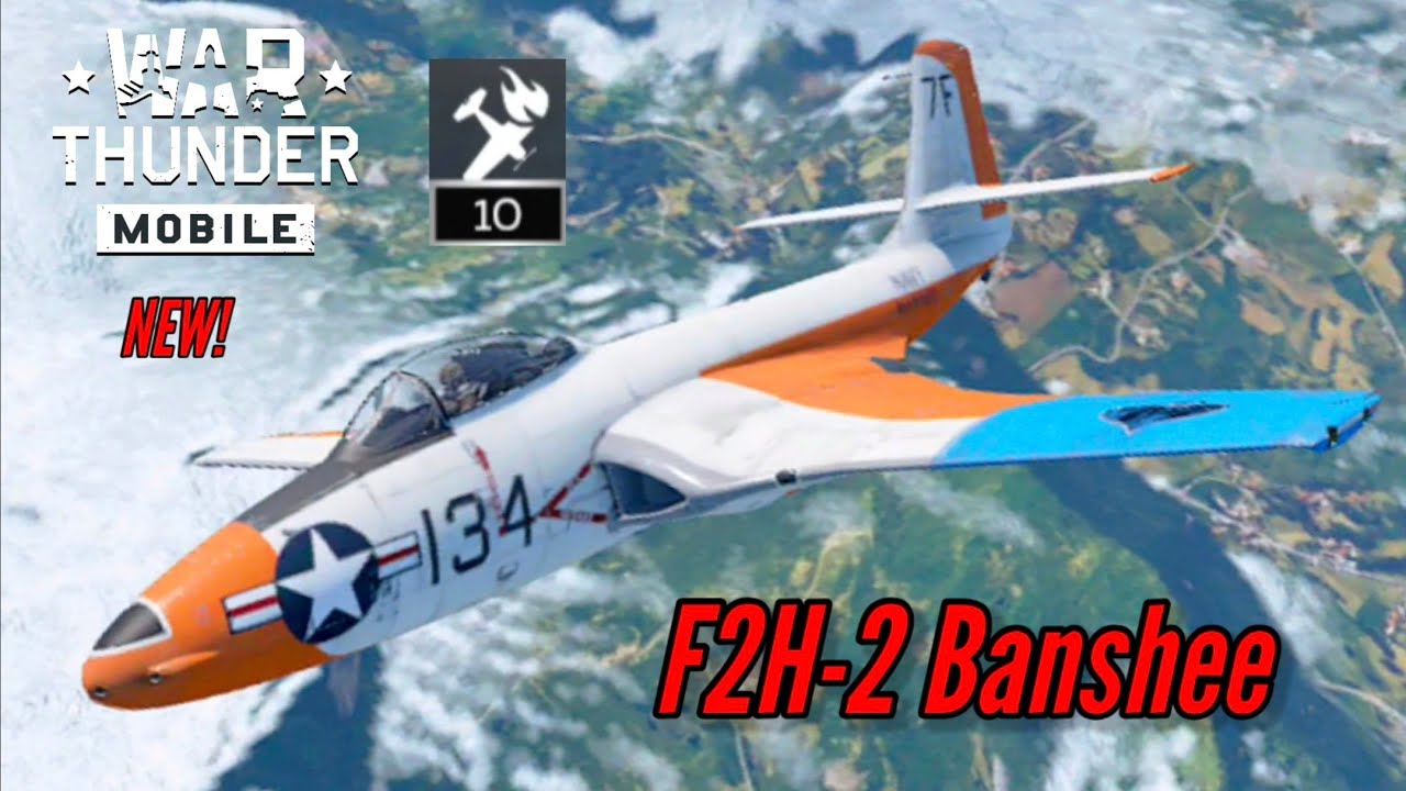NEW! F2H-2 Banshee: Boom n' Zoomer with limited flaps usage (10 kills) - War Thunder Mobile 