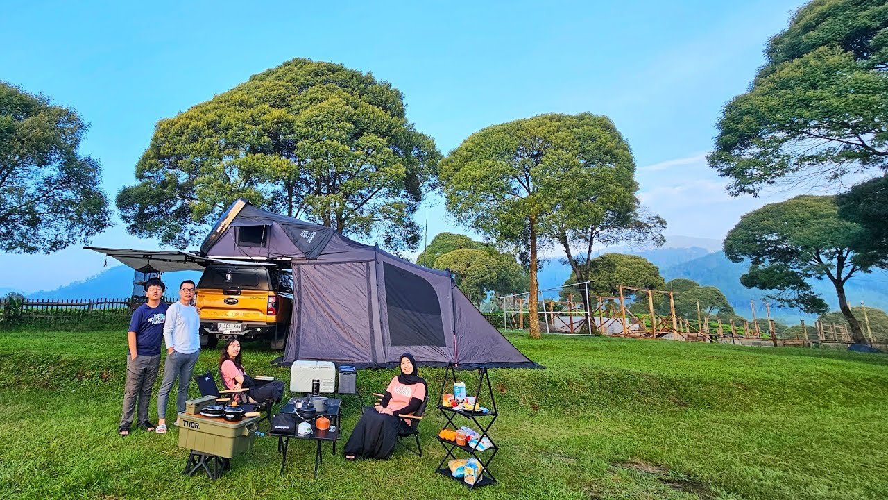 Camping Keluarga di WANASARI CAMPER PARK, Pangalengan, Bandung | 인도네시아 캠핑