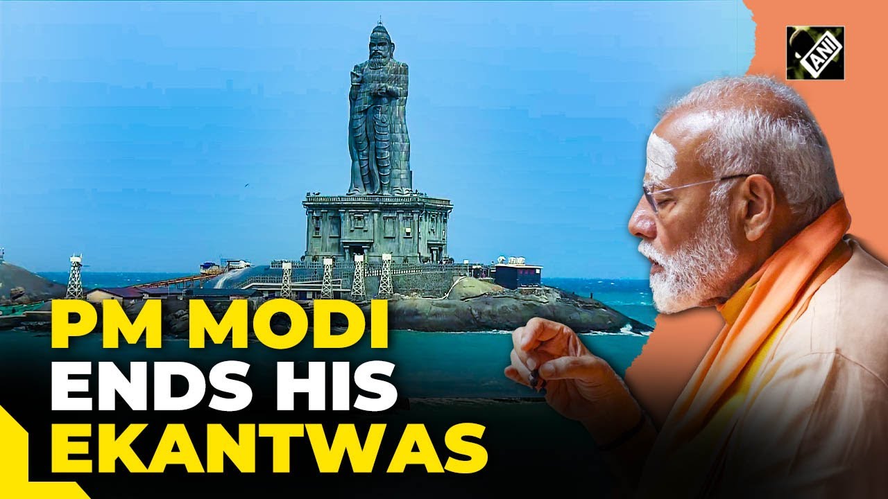 PM Modi pays tribute to Thiruvalluvar at Vivekananda Rock Memorial as he ends his ‘Ekantwas’