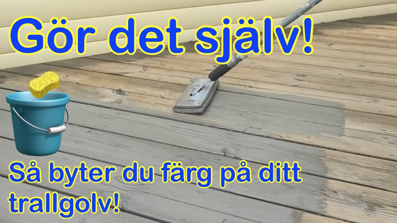Så tvättar och oljar jag in mitt trallgolv - Gör det själv!